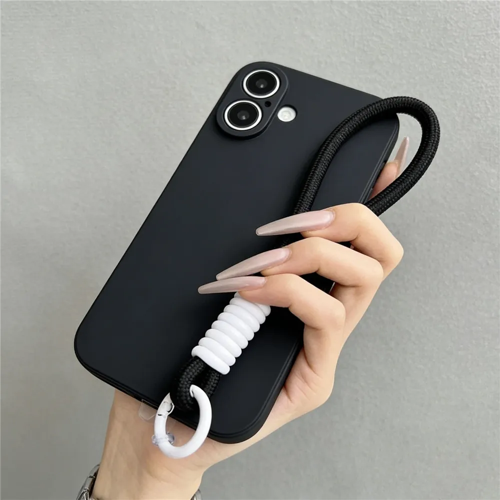 Fashion Silicone Liquid Phone Case For Motorola MOTO Edge 70 Fusion Plus 60 Fusion 50 Neo G77 G67 G86 G56 Strap Shockproof Cover view 5
