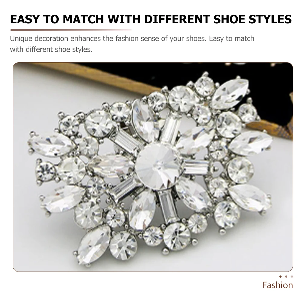 

2pcs Detachable Shoe Buckle Accessories Rhinestones High Heels Wedding Women Shoe Clips Decorative Alloy Fashion Charms