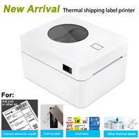 New Arrival Thermal Label Shipping Printer Express Waybill Price Barcode Sticker Printer USB Bluetooth 4X6inch 25-100mm ZJ9250