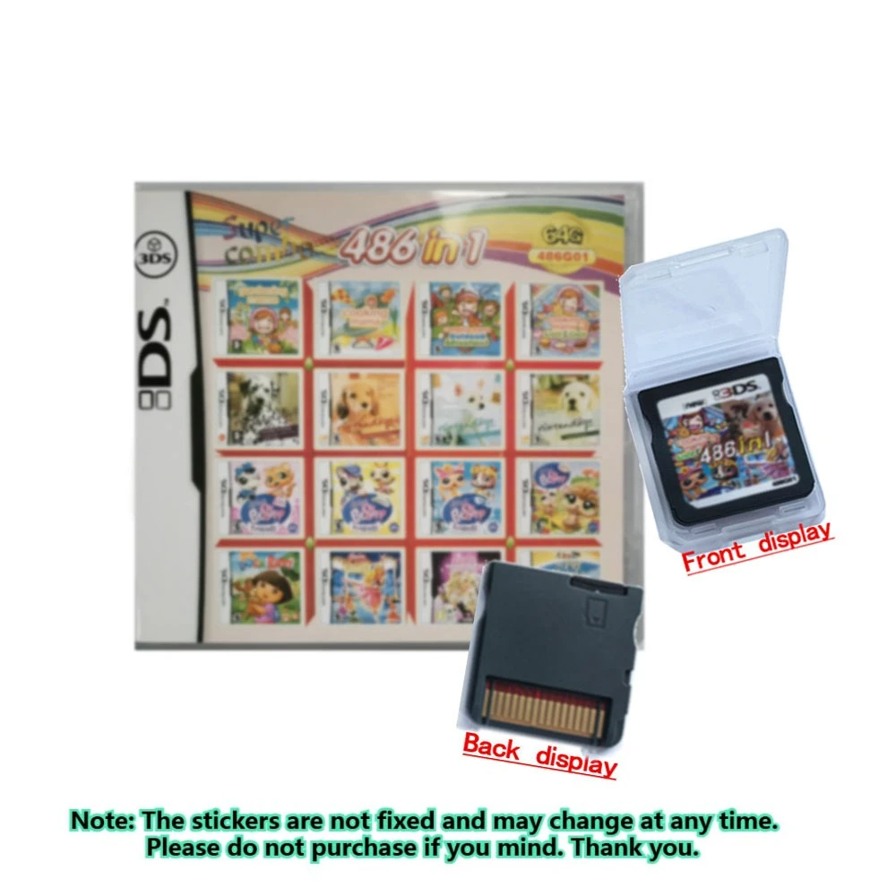 High Quality Pokemon Game Card Multi Games 4300 in1 Compilation DS