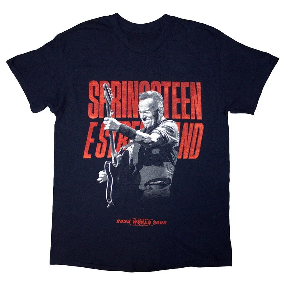 

Bruce Springsteen 24 Guitar Peripherals, Clothing, Printing Summer Luxury Brand Cotton Men's and Women's T-Shirts Short Sleeves