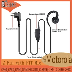 RISENKE Headset Walkie Talkie Earpiece with Mic for Motorola CP250,CP300,CP450,CP450LSCLS1110,CLS1410,CLS1413,GP300,GP308