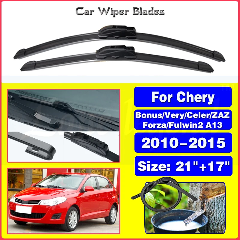 

Car Wiper Blade for Chery Very Celer Fulwin 2 Storm Bonus ZAZ MVM 315 2010 - 2015 Windscreen Windshield Wipers Car Accessories