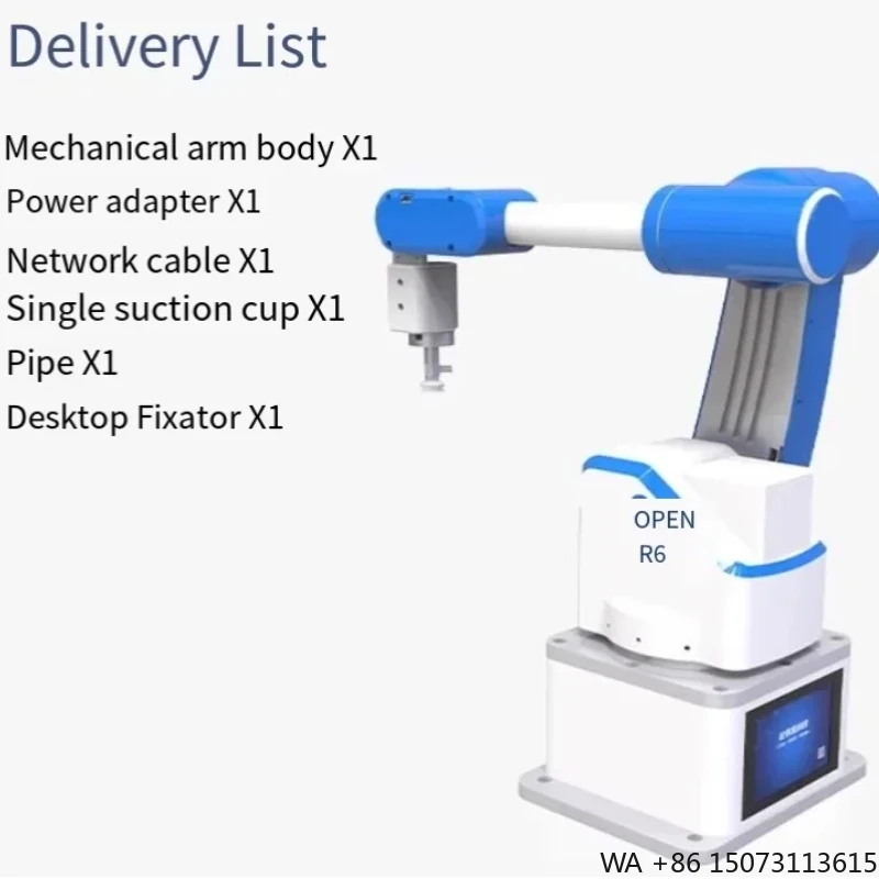 Six-Axis Small-Scale Collaborative Cobot Robot Arm for Industrial Automation Systems