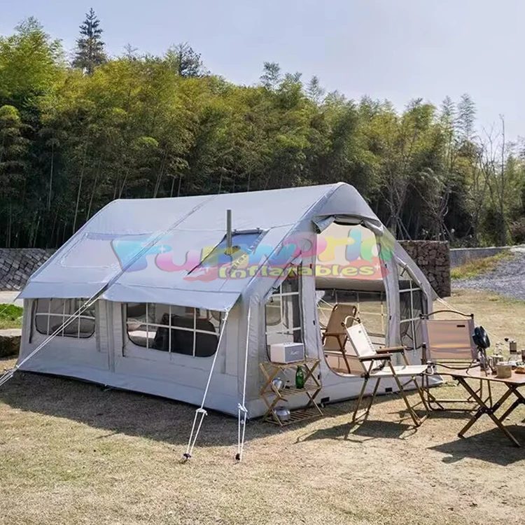 

Inflatable Camping Tents with Pump air Glamping Easy Setup Waterproof Windproof Blow up