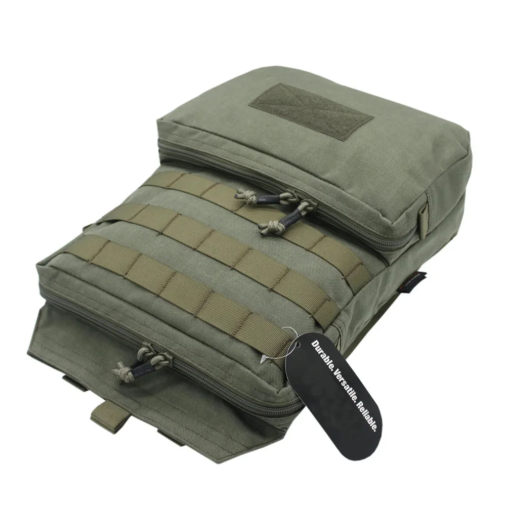 VULPO Tactical Vest Accessory Molle Water Bag Assault Combat Backpack EDC Airsoft Hunting Bag Vest Equipment