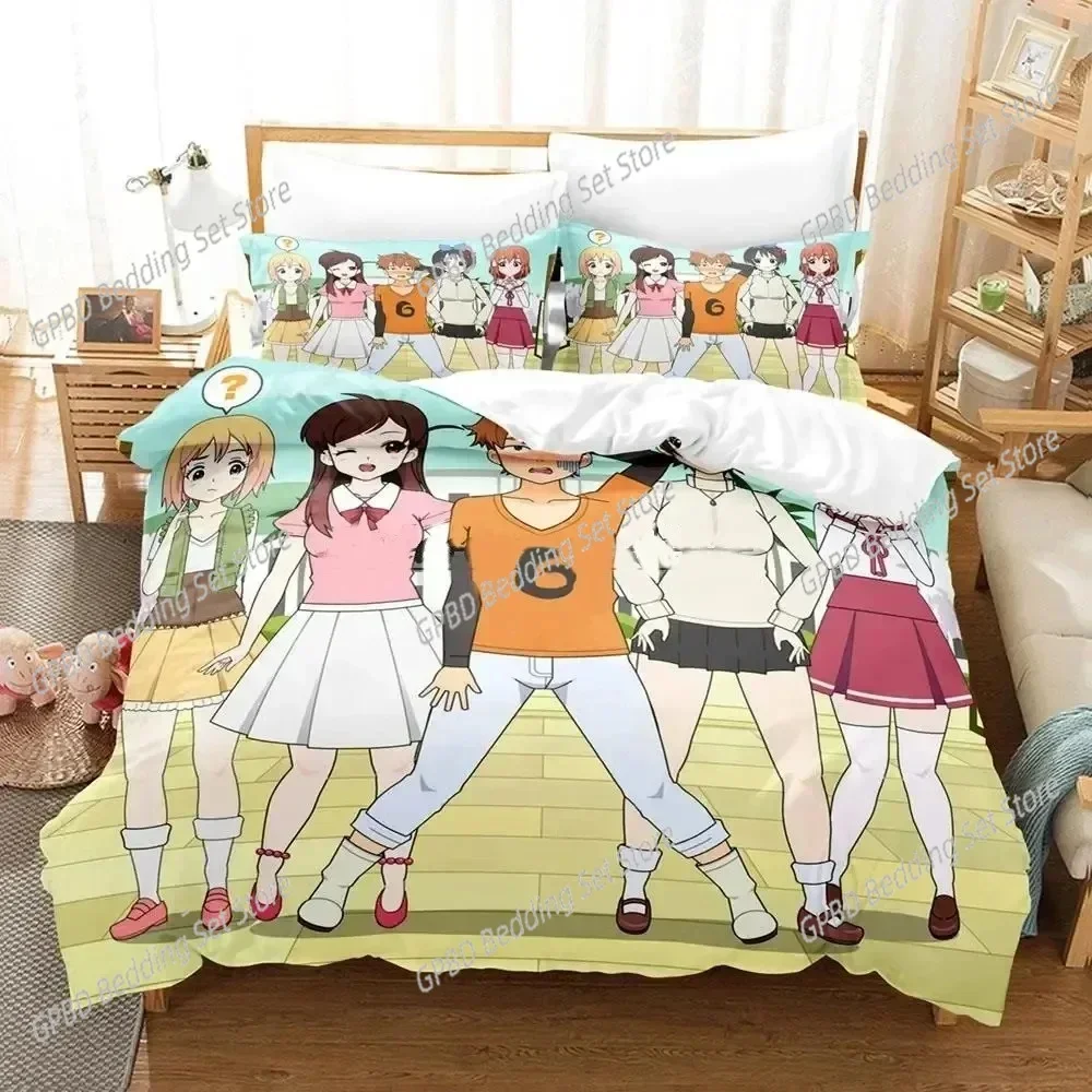 Anime Rent-A-Girlfriend Chizuru  Comfortable Duvet Quilt Cover Pillowcase Bedding Set Children Bedroom Decoration Home Textile