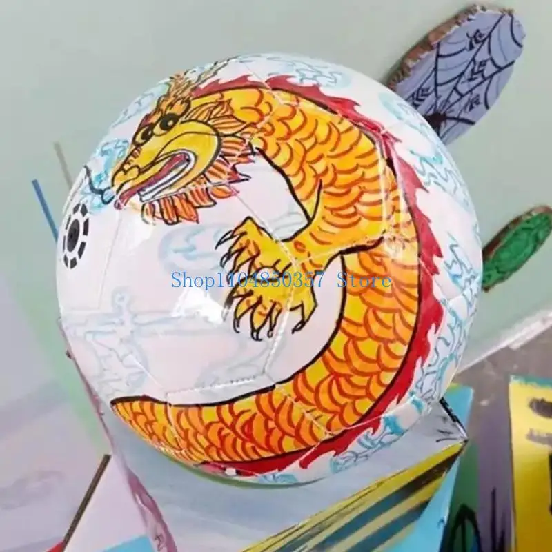 

652F Doodles Football White Football Model Football Hand Painting White Football