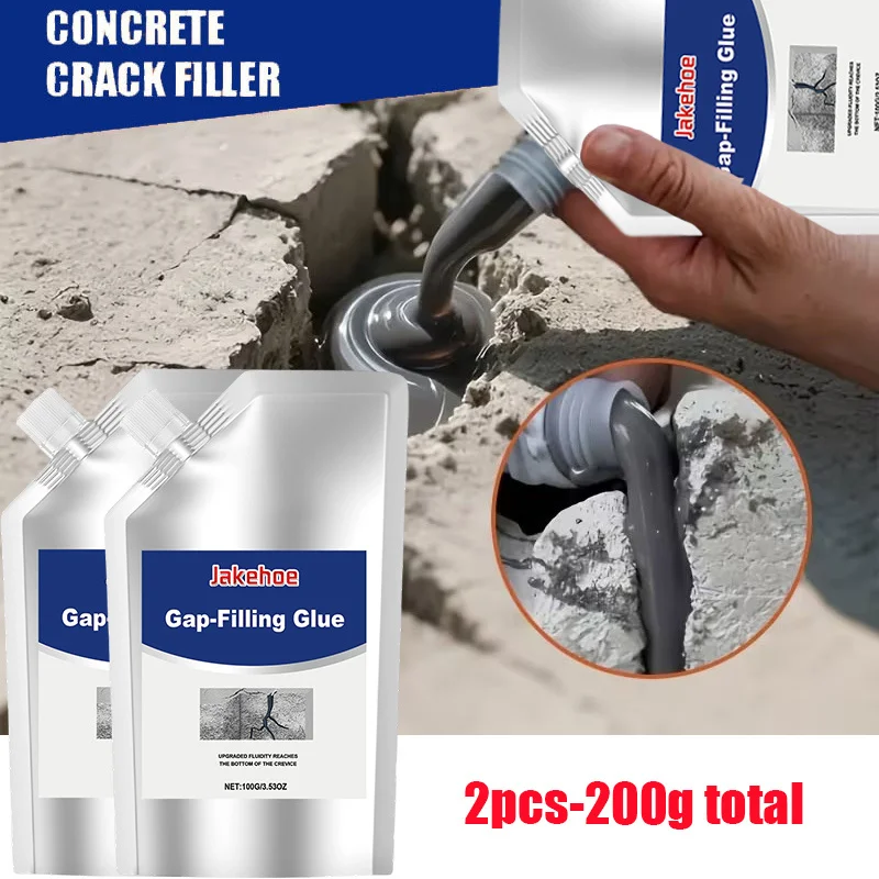 

Buy One Get One Free Cement Concrete Crack Repair Filler Kit - Waterproofing Grout Agent for Walls Roofs Ground