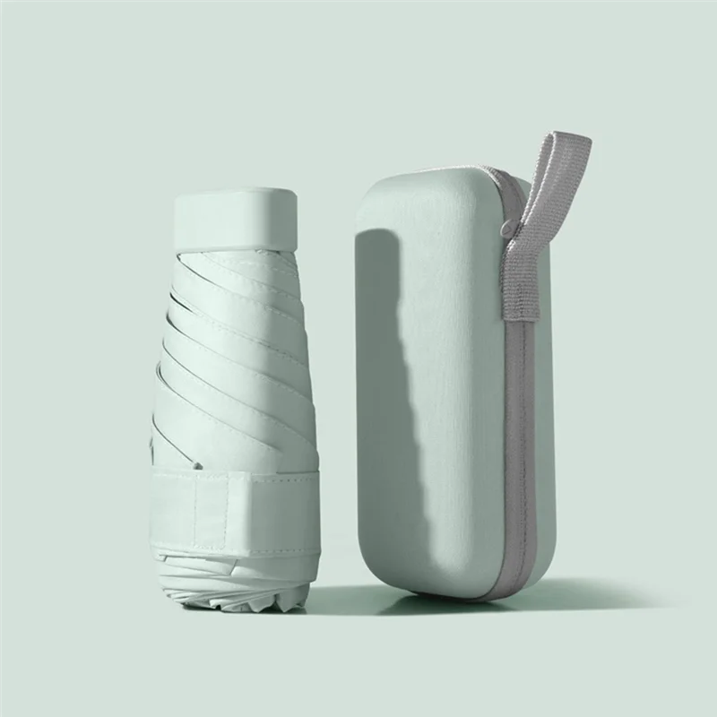 A59E-مظلة شمسية محمولة للجيب كبسولة مظلة مقاومة للشمس لكل من المطر واللامع