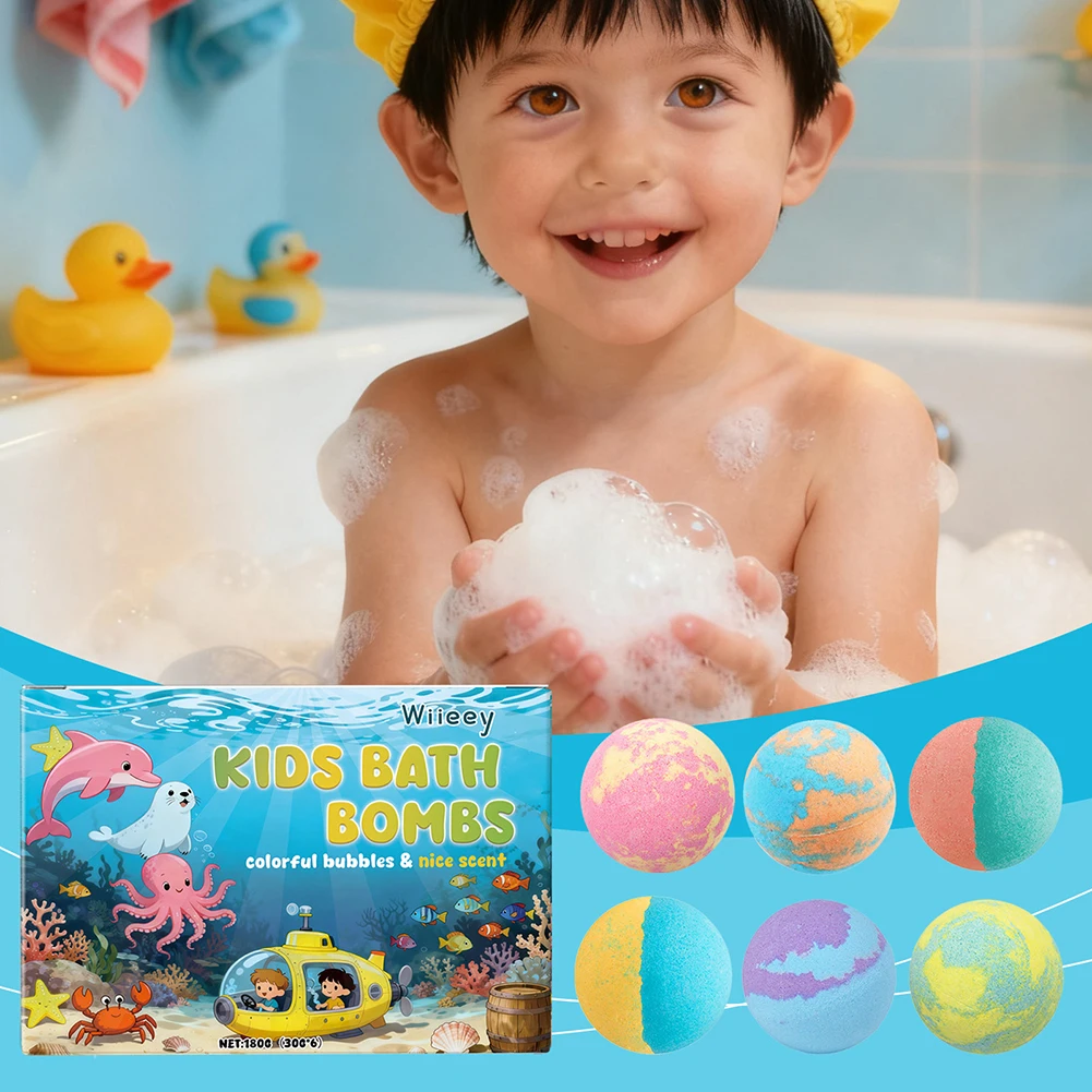 

Gentle Bath Ball For Sensitive Skin Children Transforms Baths Into A Bubbly Adventures Parent-Child Bonding Activity