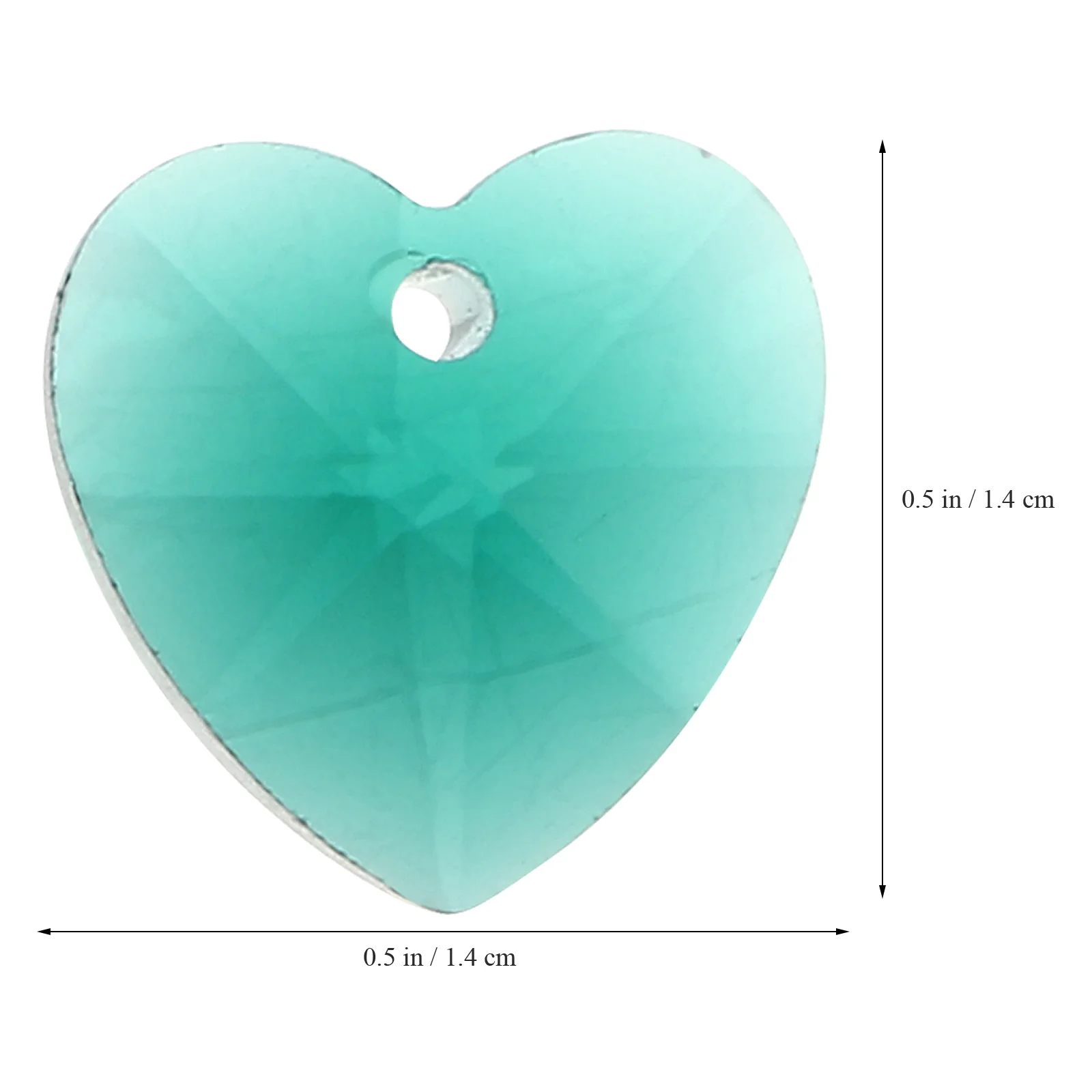 

1 коробка хрустальных бусин в форме сердца 14 мм, стеклянные бусины-разделители, прозрачные подвески для ювелирных изделий «сделай сам», прозрачные стеклянные подвески
