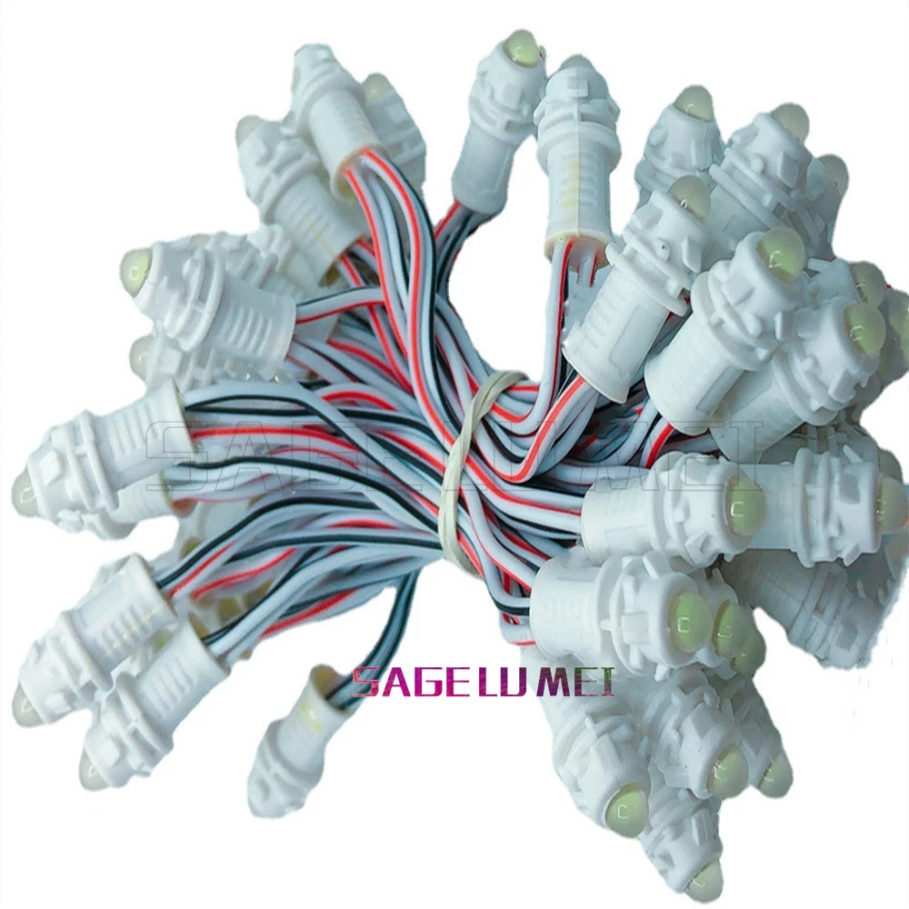 50pcs 9MM DC12V LED Pixel Modules Led String Lights Advertisement Letter Display Lamp Lighting Single 7 Color to choose from