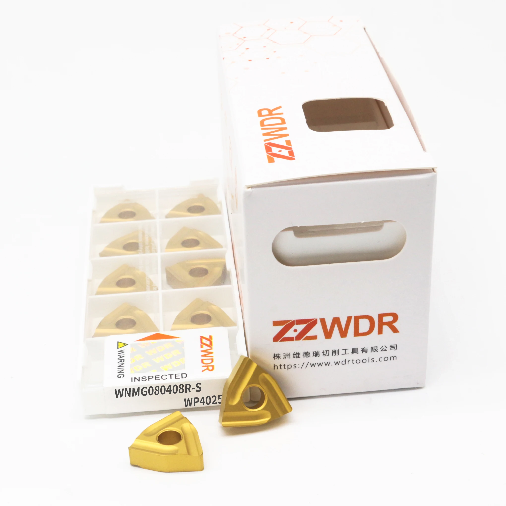 10 pezzi WNMG 080408 RS WP4025 Utensile da tornio per parti in acciaio Inserti in metallo duro Utensile da tornio esterno Inserto in metallo duro Taglierina per tornio
