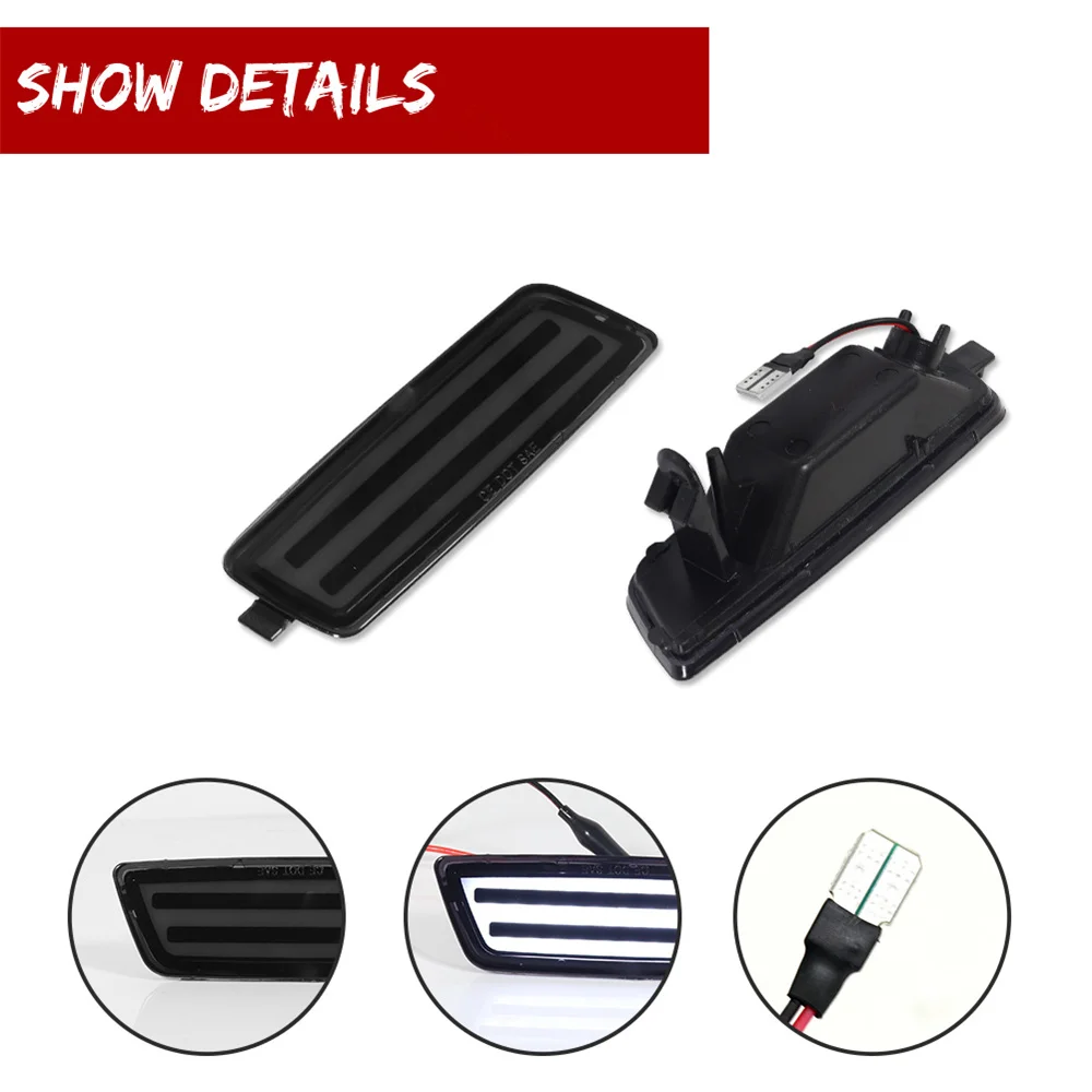 Amber / White LED Car Front Fender Flare Side Maker Parking Lights For VW Volkswagen MK5 Golf/GTI Rabbit Jetta R32 MK6 Golf TDI