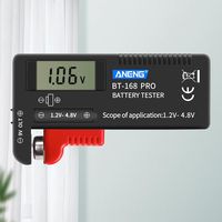 ANENG BT-168 PRO Digital Lithium Battery Capacity Tester Checkered Load Analyzer Display Check AAA AA Button Cell Universal Test