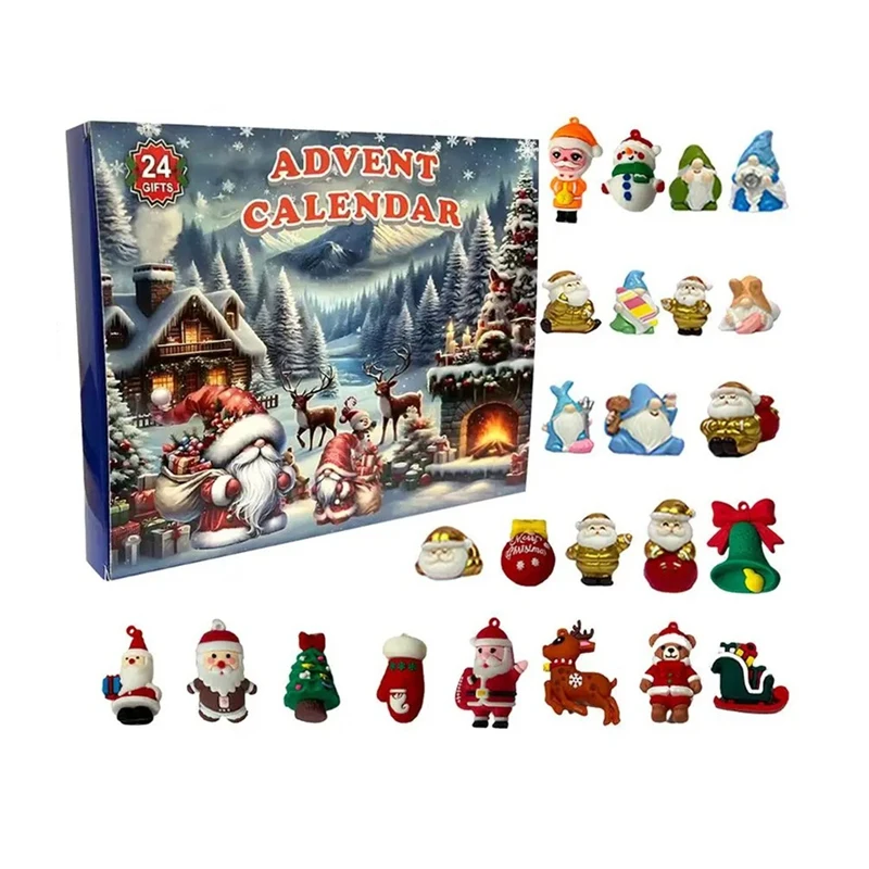 Christmas Advent Calendar 2024 Kids 24 Days Gnome Pendant Countdown Calendar Gnome Advent Calendar Decorations Countdown Promoti