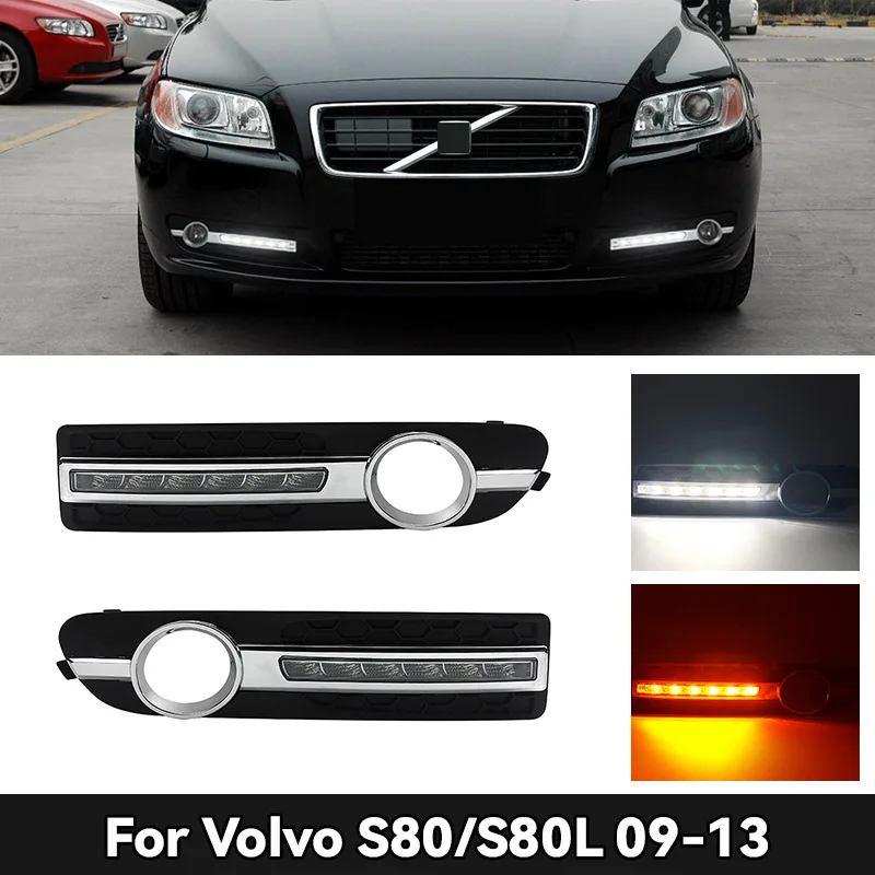 

For 2009-2013 Volvo S80 LED Daytime Running Lights DRL Body Kit Accessories