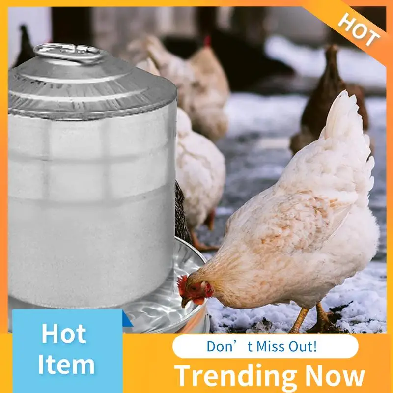 

Poultry Waterer Drinker Winter Patio Poultry Water Heater Chicken Water Heaterfor Winter Deicer Heated Base With Switch US Plug