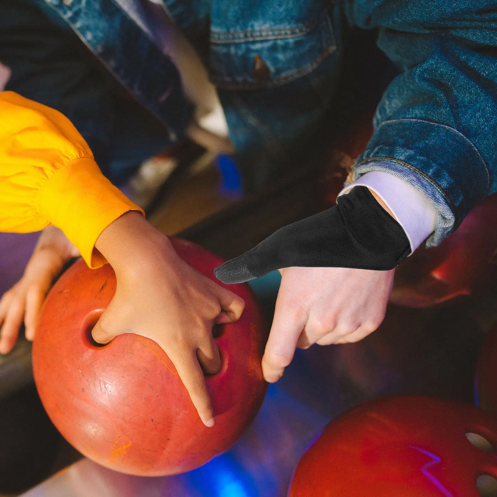 

Тканевая защитная накладка для большого пальца при игре в боулинг, легкая, дышащая, для защиты пальцев, для домашнего использования, компактный дизайн, эластичный чехол для большого пальца