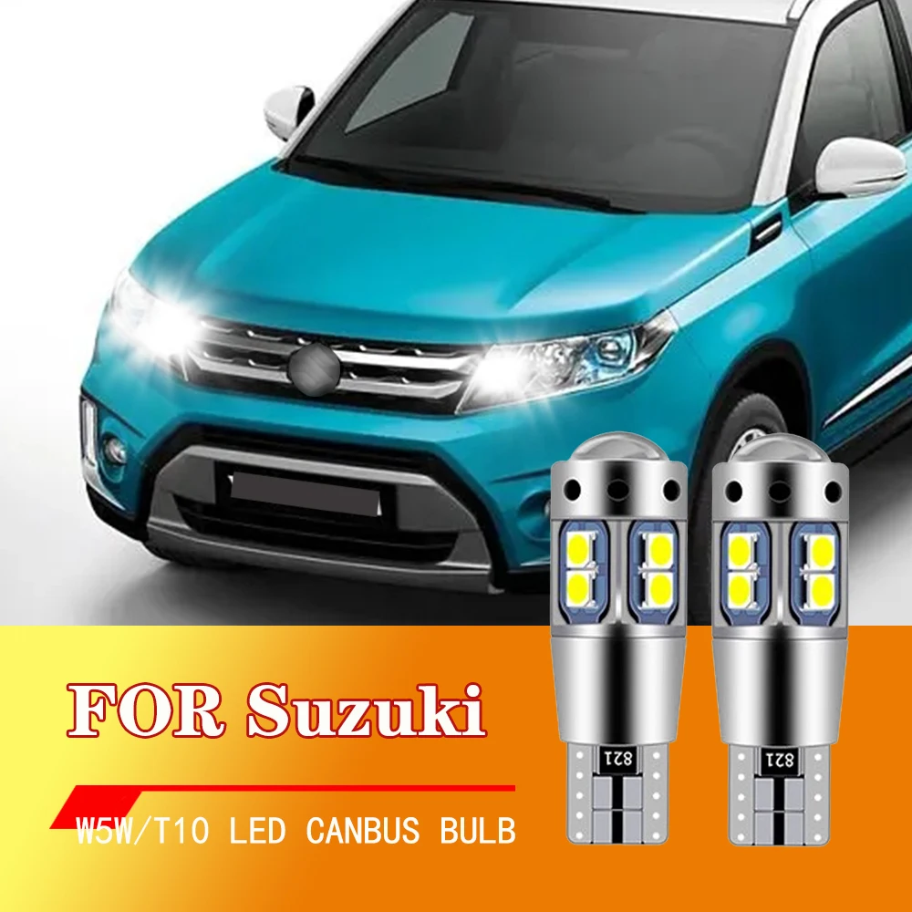 2PCS For Suzuki Vitara Accessories 2015 2016 2017 2018 2019 2020 LED Parking Light T10 W5W Clearance Lamp