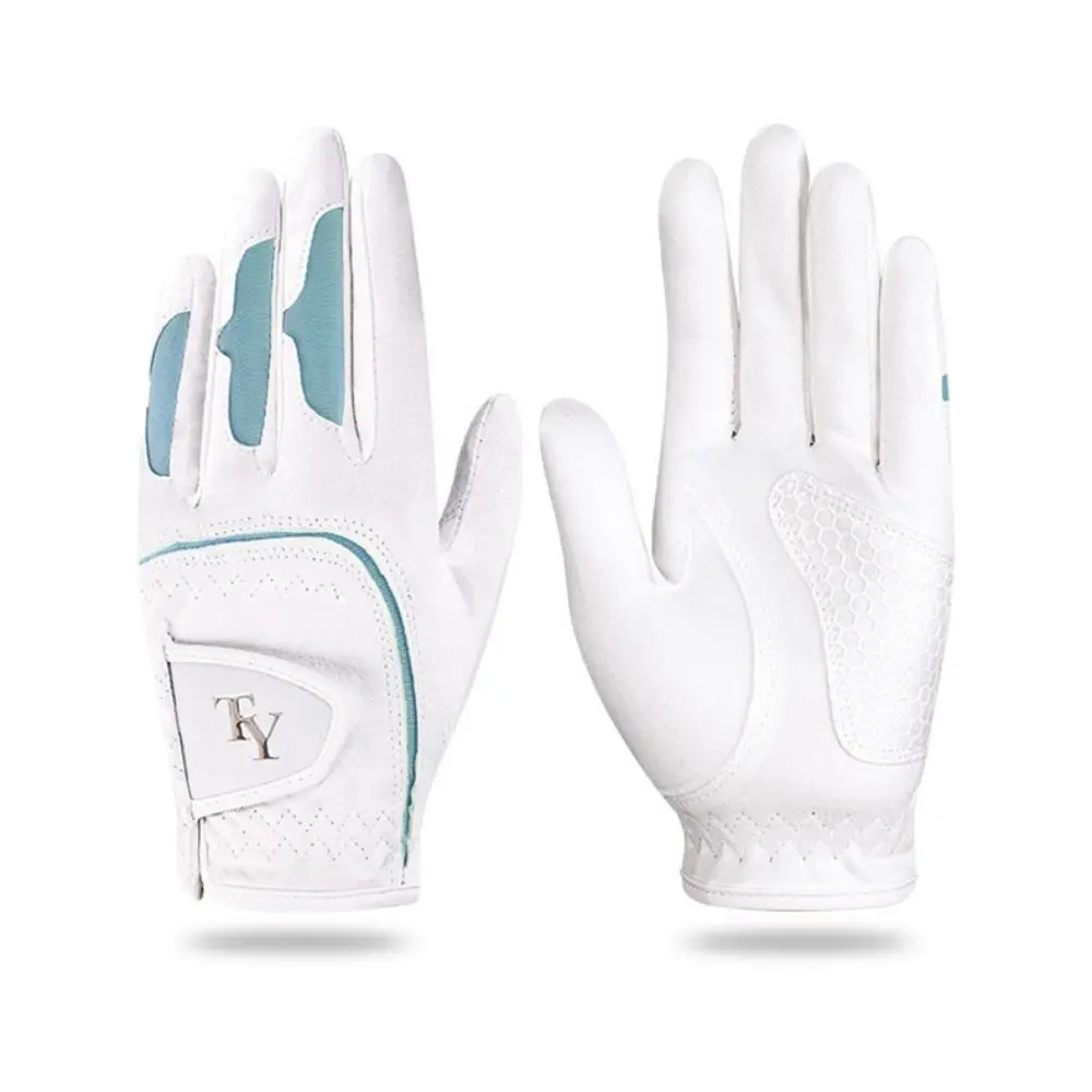 

Удобные женские спортивные перчатки, профессиональные перчатки для гольфа с полным пальцем, нескользящие женские перчатки для гольфа на левой и правой руки