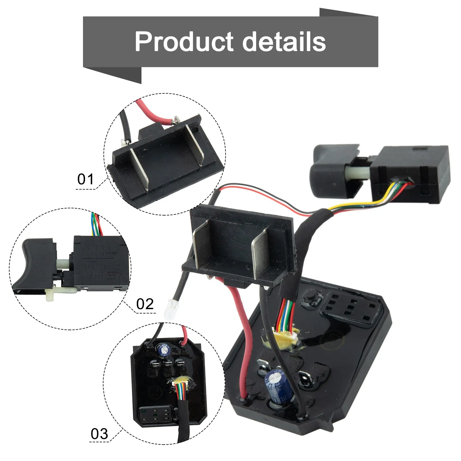 

Enhance the Efficiency of Your For 2106161169 Brushless Electric Wrench with the Premium Control Board and Switch Set