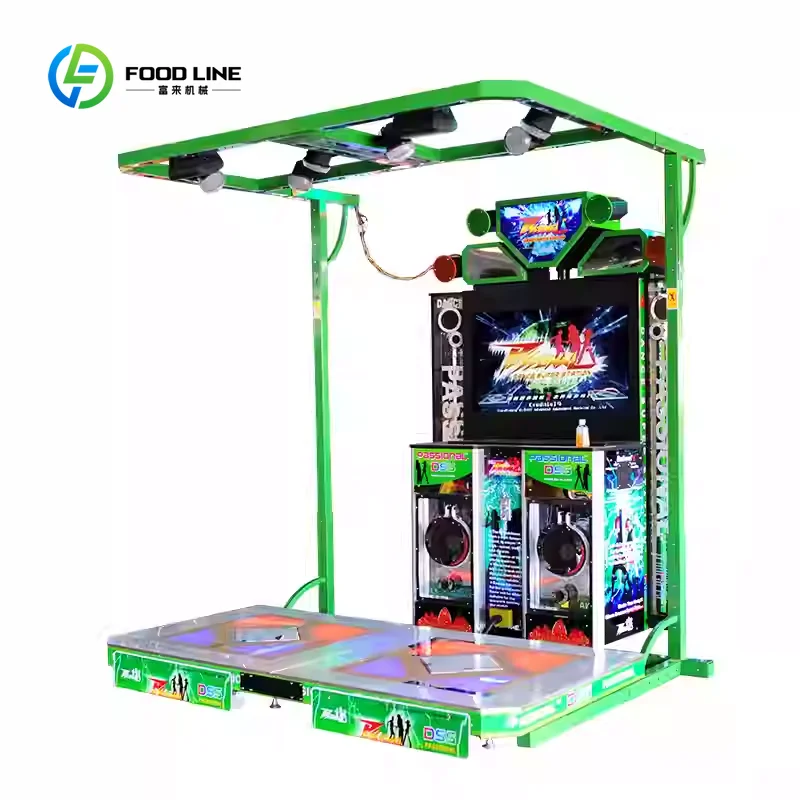 Customized 47 inch dance arcade machine Dual player dancing game Motion sensing dance machine Interactive music arcade game