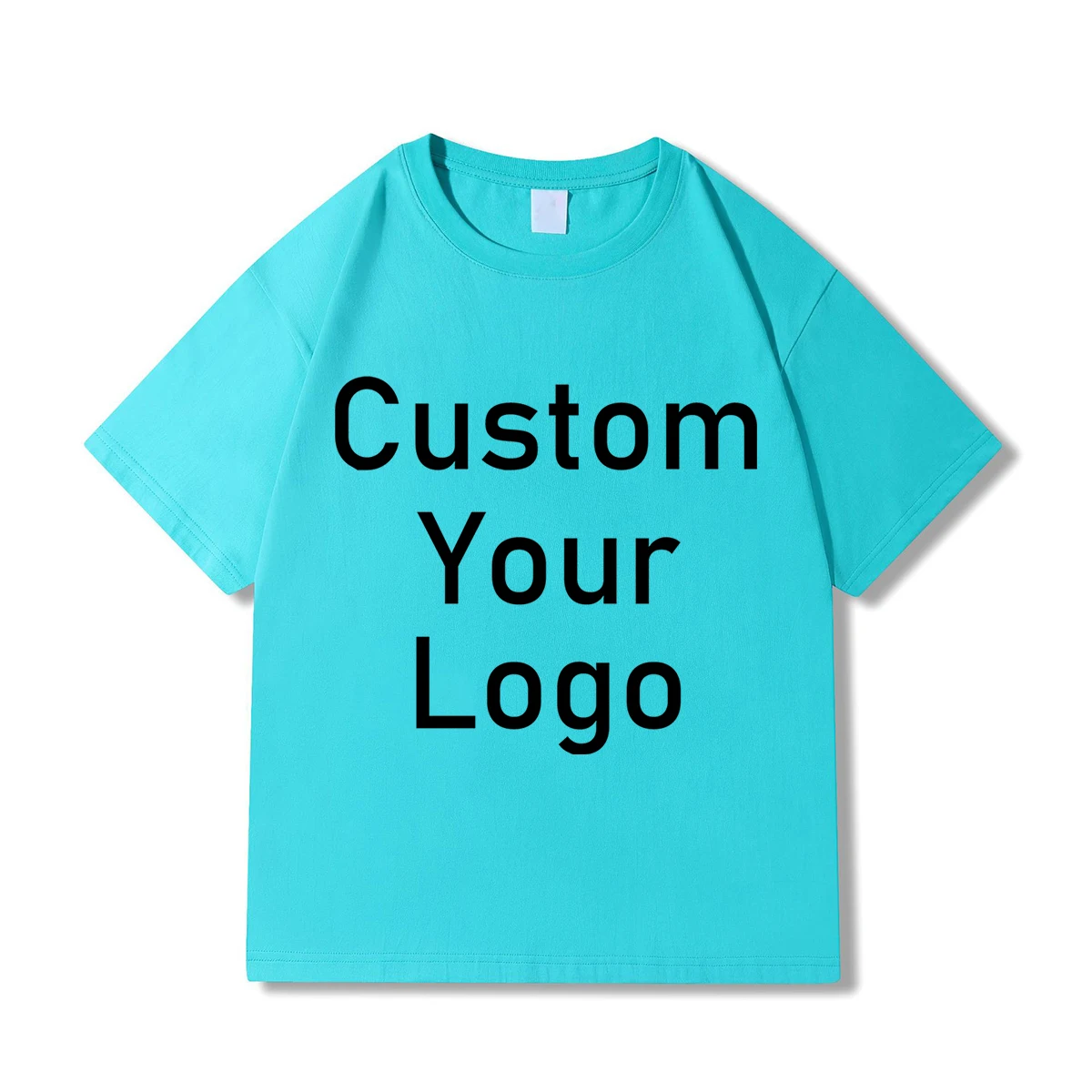 220g Cotton Custom Your Design Short Sleeve T-shirts Custom Your Design Short Sleeve T-shirts Embroidery Puff DTG Printed