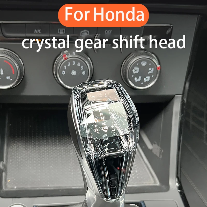 Car crystal gear lever shift head for Honda Civic INTEGRA Accord INSPIRE CRV ZRC Fit CRIDER ENVIX Gear display synchronization