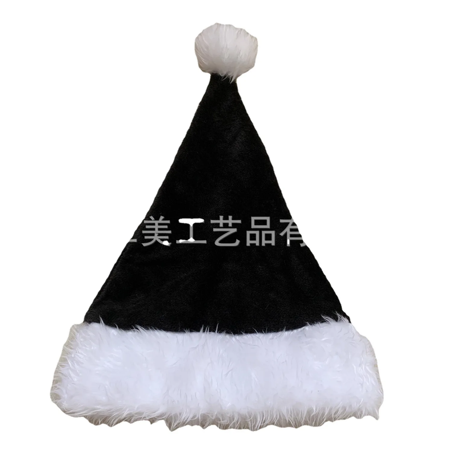 Cappello da Babbo Natale di Natale Cappello lungo rosa in peluche rosso nero per adulti e bambini Forniture per feste festive di Capodanno unisex 2025