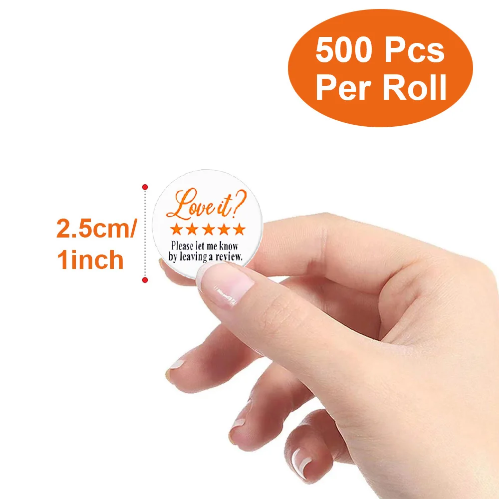 500Pcs/Roll Love it ? Leave a Review Stickers 2.5cm/1.0inch Perfect For Business After Sales Service Gift Seal Envelope Labels