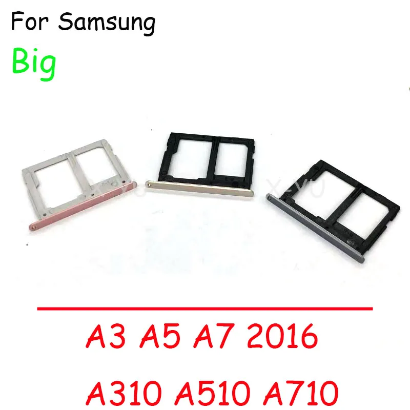 

10PCS For Samsung Galaxy A3 A310 A5 A510 A7 A710 2016 Sim Card Slot Tray Holder Sim Card Reader Socket