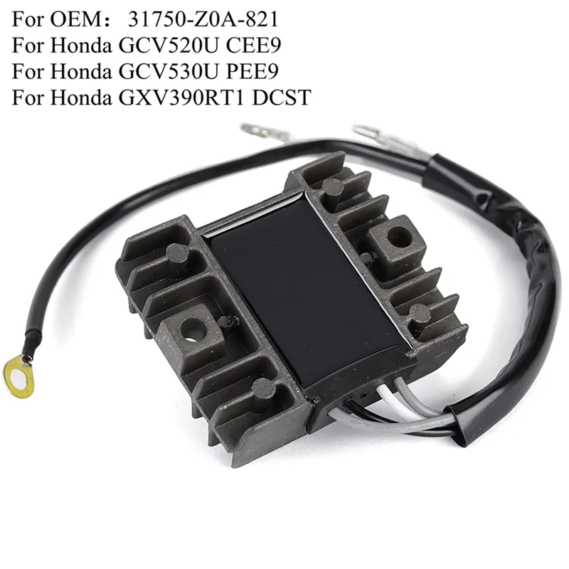 31750-Z0A-821 Motorcycle Voltage Regulator Rectifier Replacement Parts For Honda GCV520U CEE9 GXV390RT1