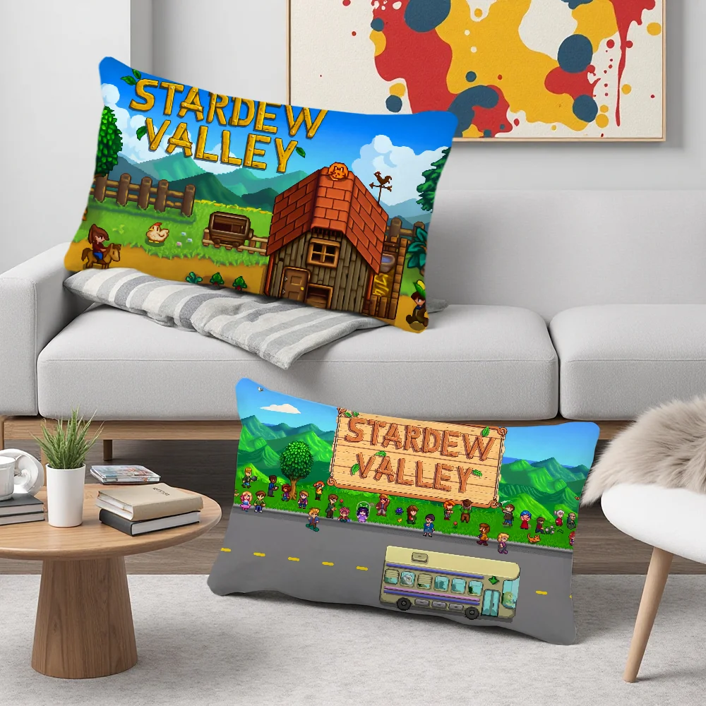 Hot Game cushion cover Rectangle S-StarS Pillow Case Printing D-Dew V-Va-ll E-Ey-ES Bedside Sofa Room Home Decoration Pillowcase