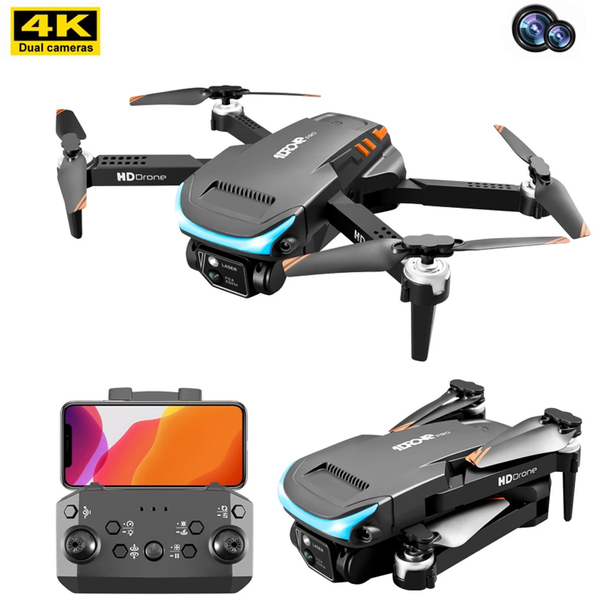 

Z888 Drone 4K Professional HD Dual Camera 360 ° Obstacle Avoidance Drone FPV 2.4G WIFI Foldable Quadcopter RC Helicopter Toys