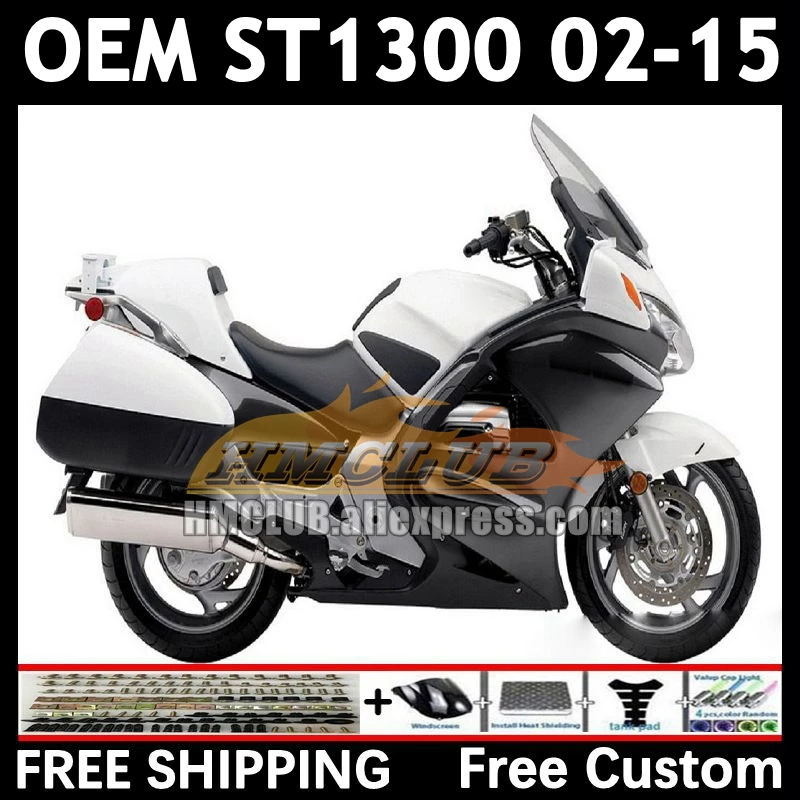 STX1300 For HONDA Pan European ST1300 88No.25 ST-1300 ST 1300 02 03 04 05 06 07 08 09 black white 2010 2011 2012 2015 Fairings