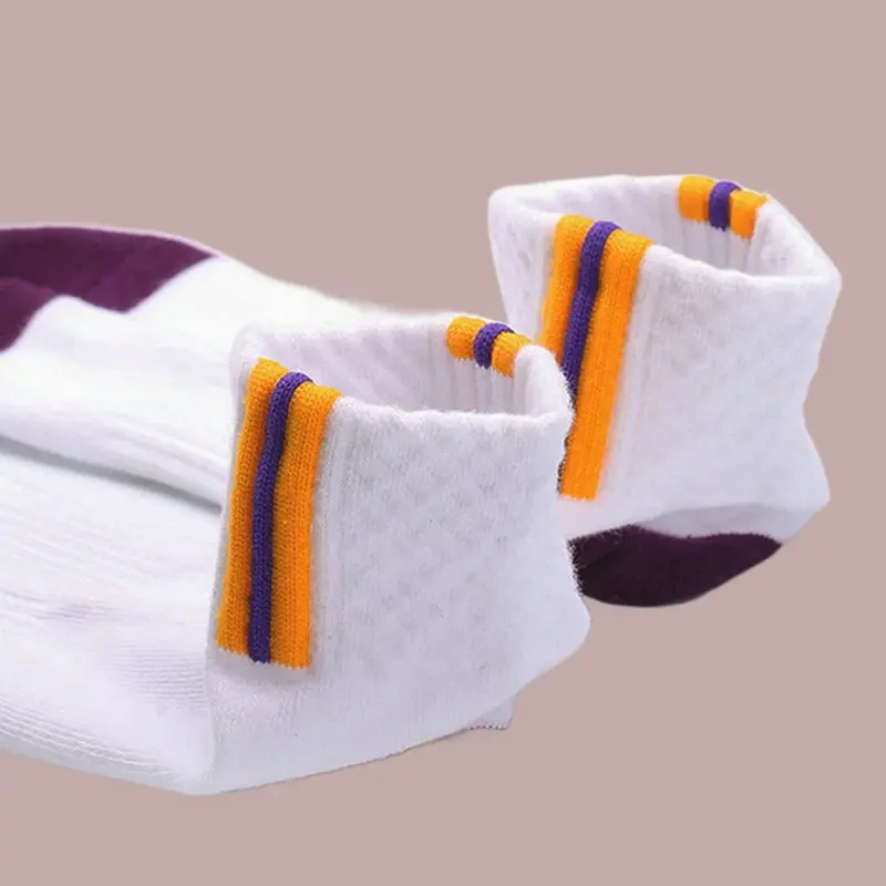 5/10 Pairs High-Quality Mid-Calf Socks Solid Color Versatile Retro College Style Men's Anti-Odor Sweat-Absorbent 2024 New Socks