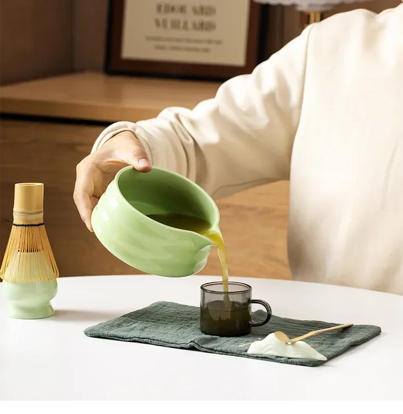 4/5/7/8PCS Whisk Set Matcha Tea Set for Making Matcha Latte Bamboo Matcha Whisk Bowl Teaspoon Sifter Teamaking Tool