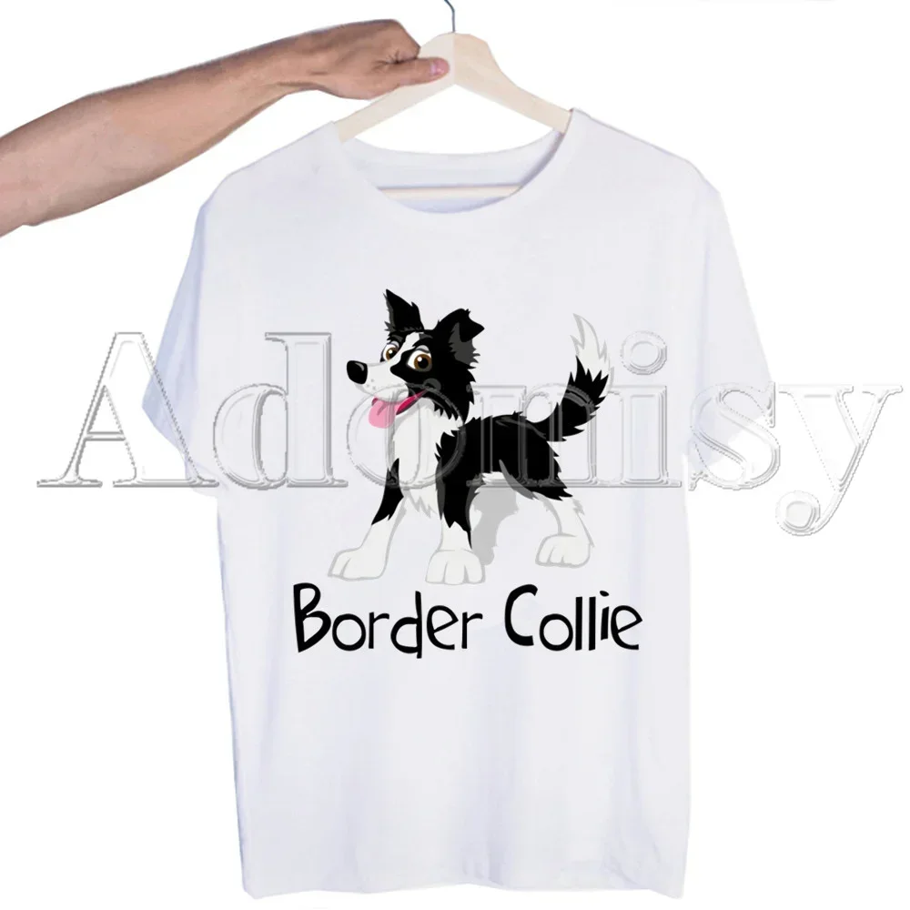 Border Collie Men\'s Tshirt Cute Printing Shirt Mens Fashion T-Shirt for Men Casual Tops Short Sleeve