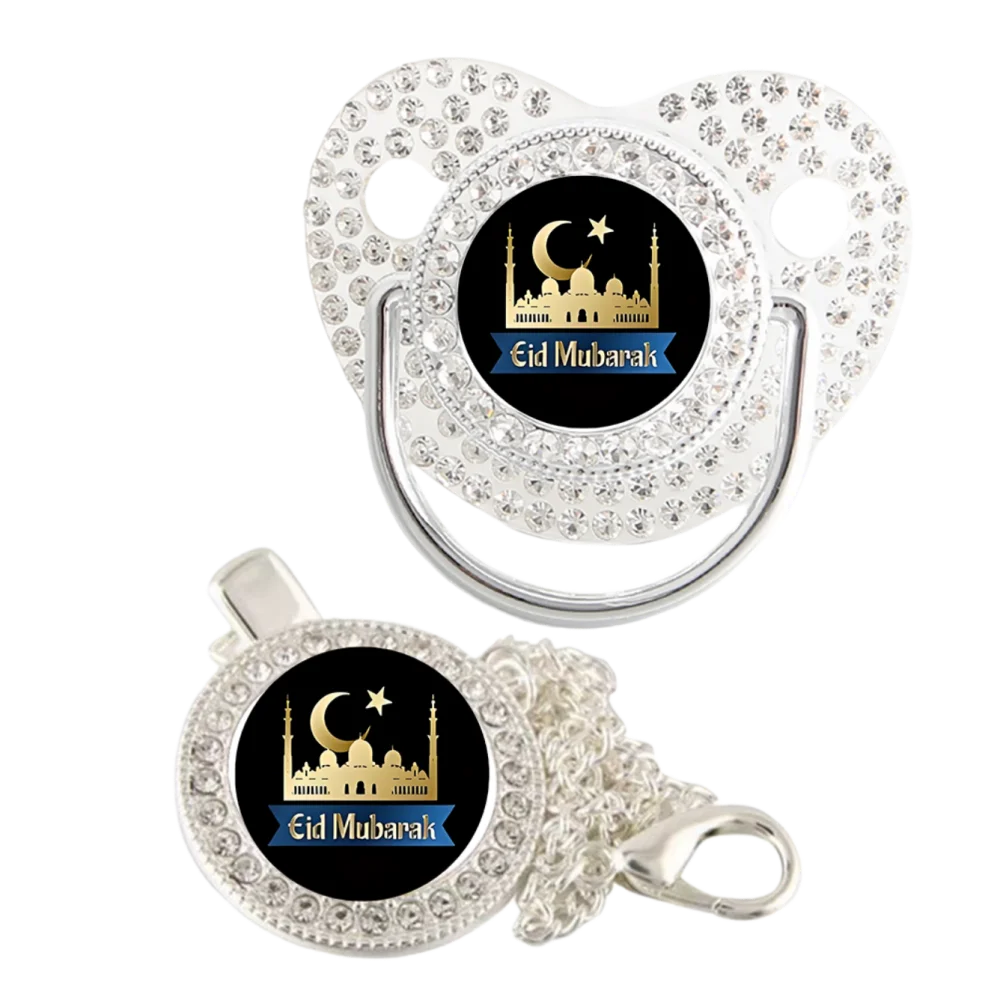 Muslin Print Baby Pacifier Clip Newborn Soother Silicone Teething Chew Toy Calm Comfort Infant Gift Baby Stuff