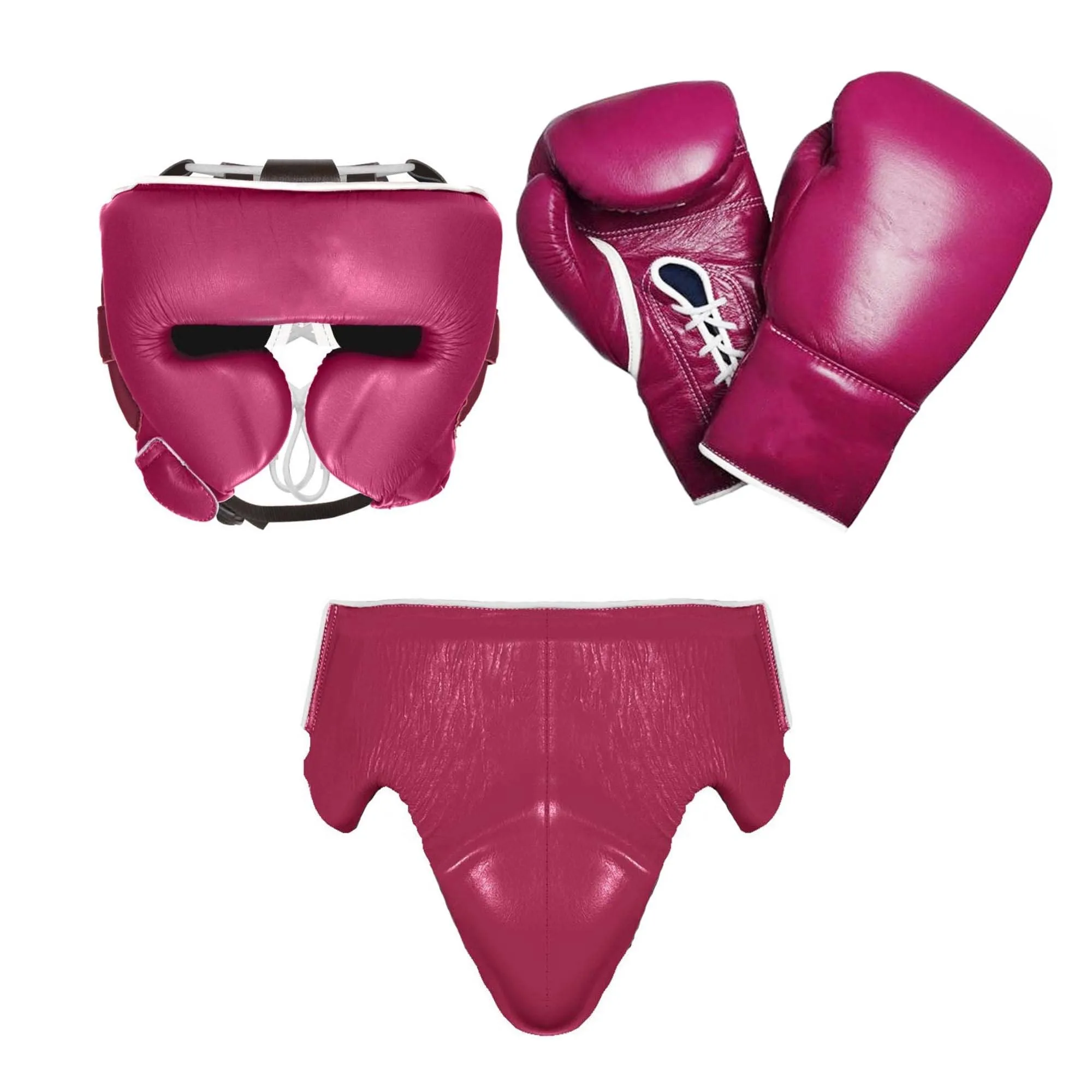 Premium Professional Complete Boxing Suit with Leather Gloves and Groin Protective Film EVA and PU Materials