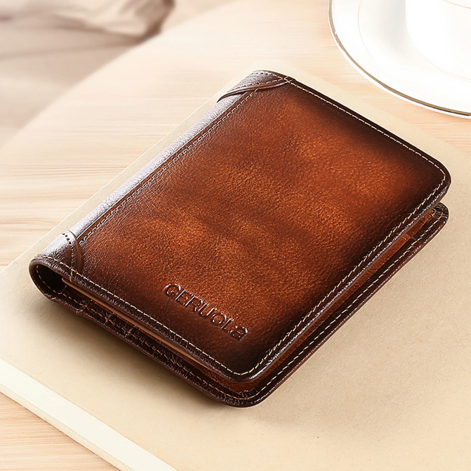 Anti-Theft Purse Card Fashion Wallet Simple Ultra-Thin Design Minimalist Wallet Gifts n Gentlemen