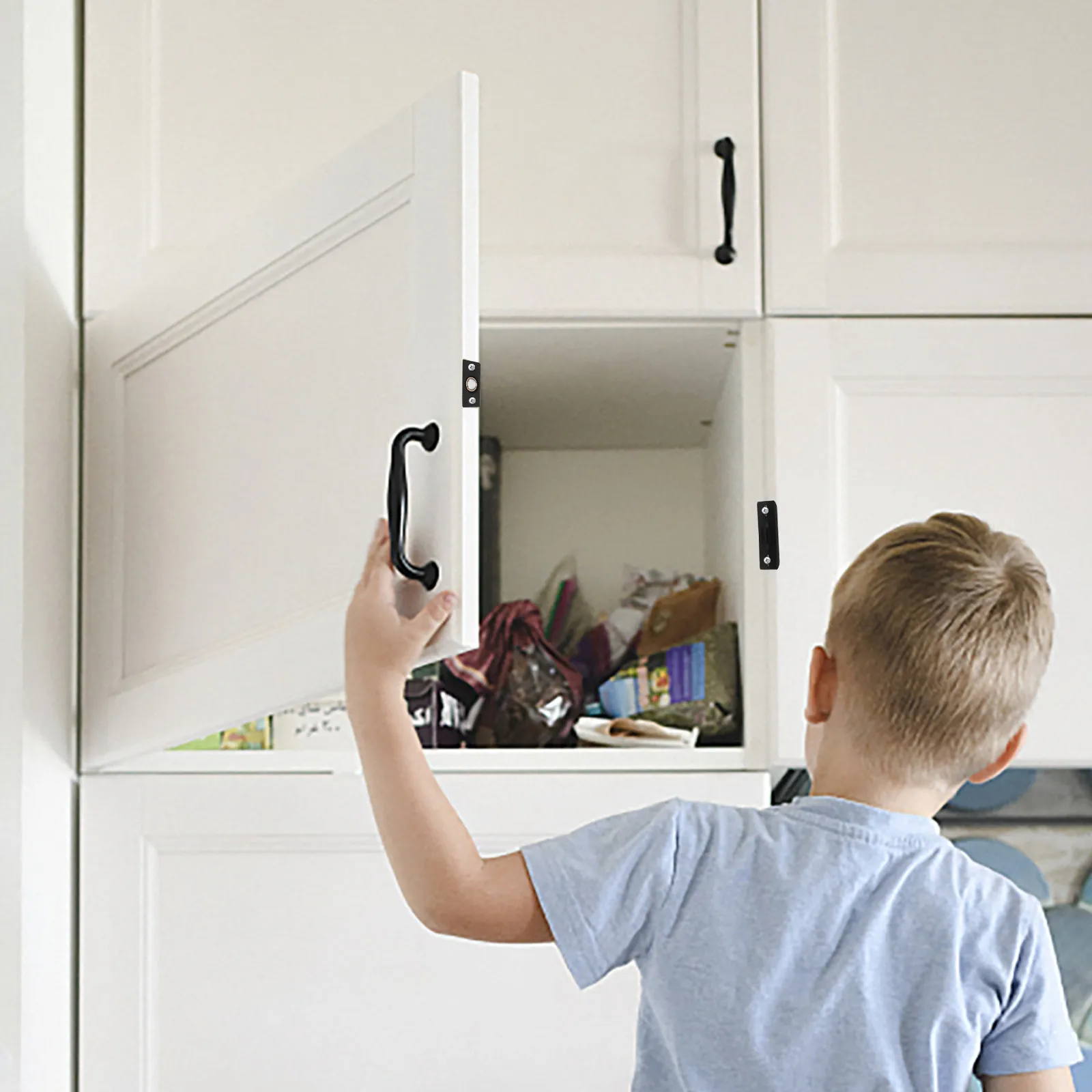 Door Ball Catch 4Pcs Rustproof Heavy Duty Secure Closure Easy Install for Closet Cabinet Doors