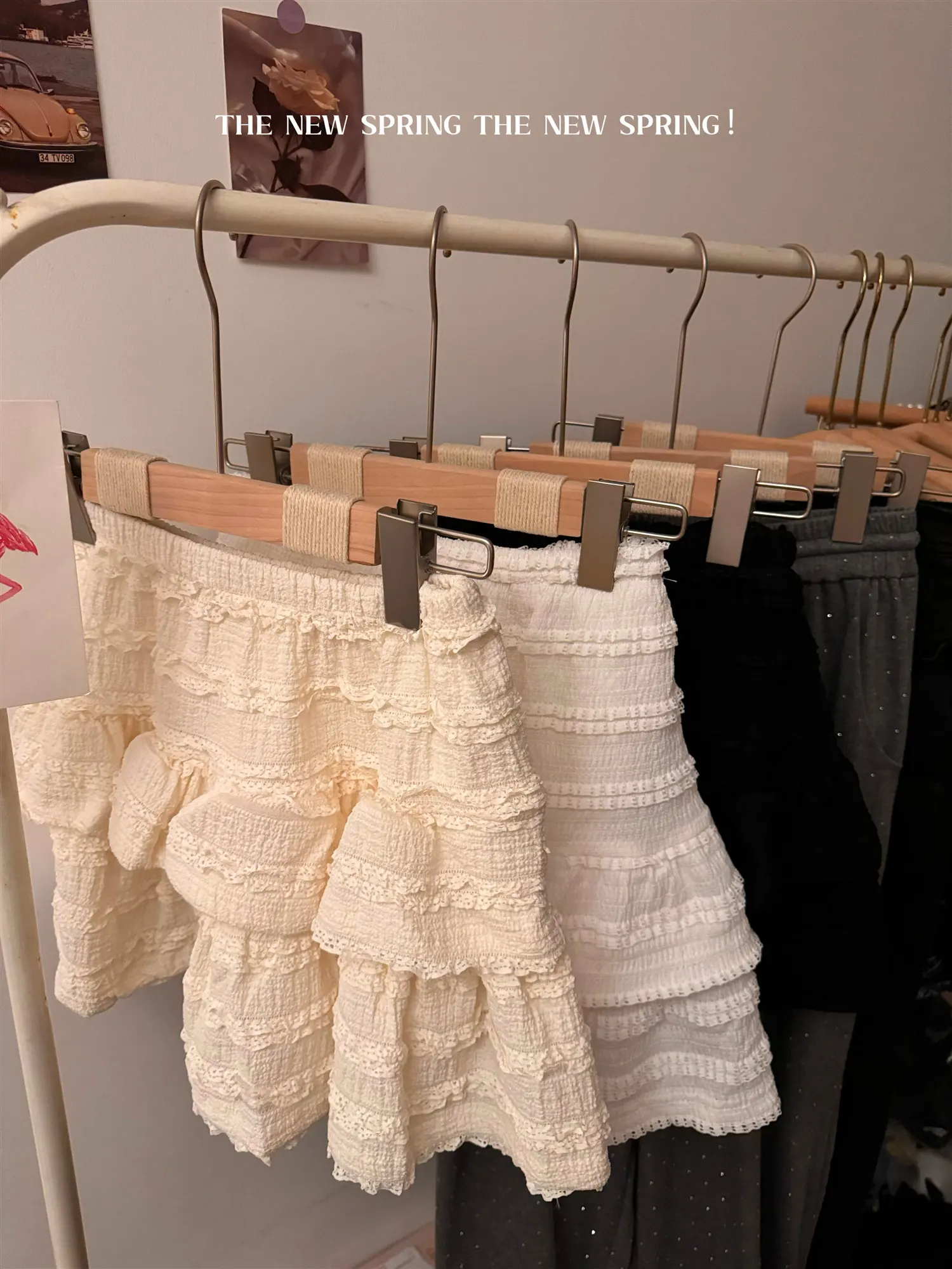 Sweet Pure Desire Lace Trim Cake Half Skirt Women's Summer  Short Skirt High Waist A-Line Style Baking Cake Skirt
