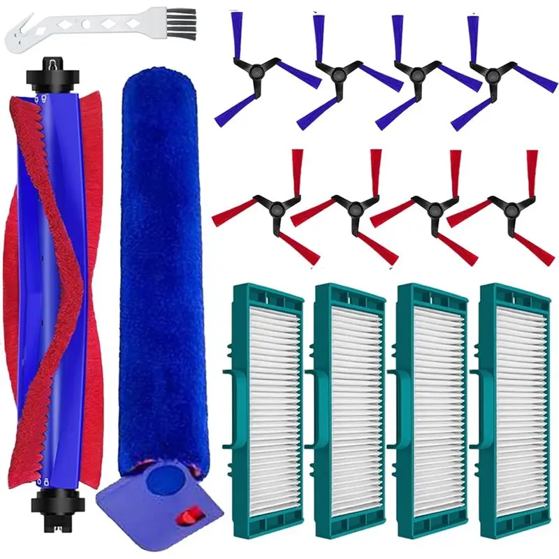 

Запасные части A66T: основная щетка, вращающаяся насадка для мытья полов, фильтры, боковая щетка для робота-пылесоса Dyson Spot+ Scrub AI для влажной и сухой уборки.