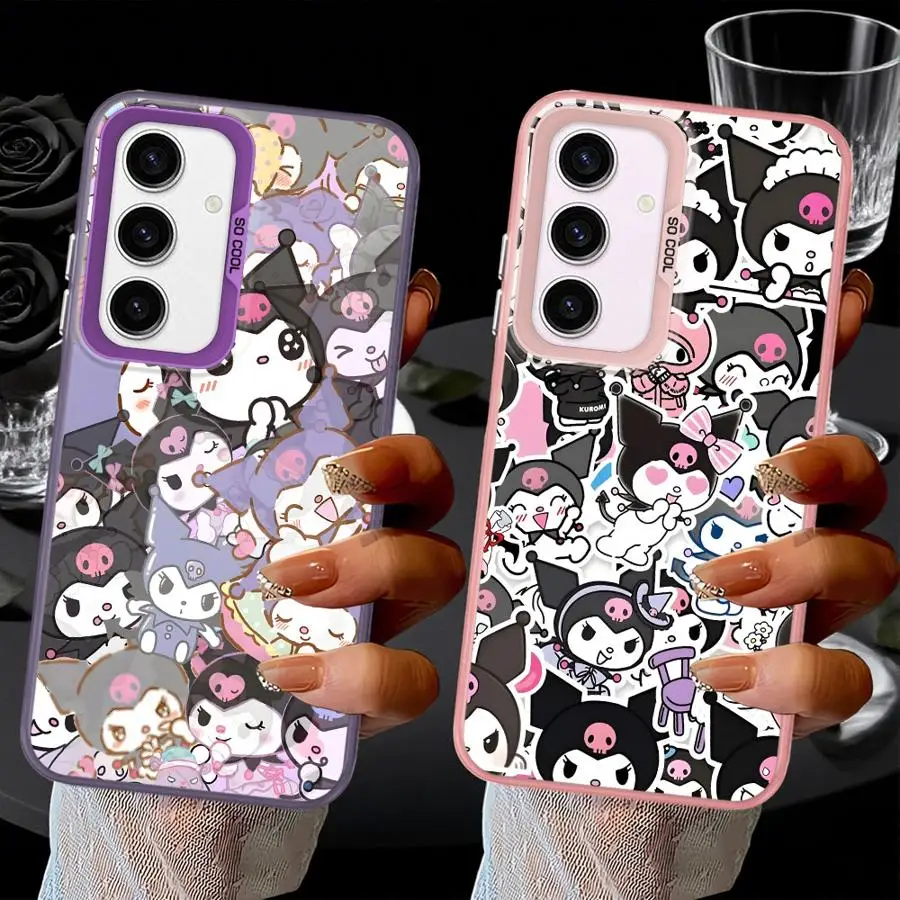 Kuromi anime volta capa de telefone para samsung galaxy a33 a34 a32 a25 a53 a24 a22 a52 a73 a36 a26 a23