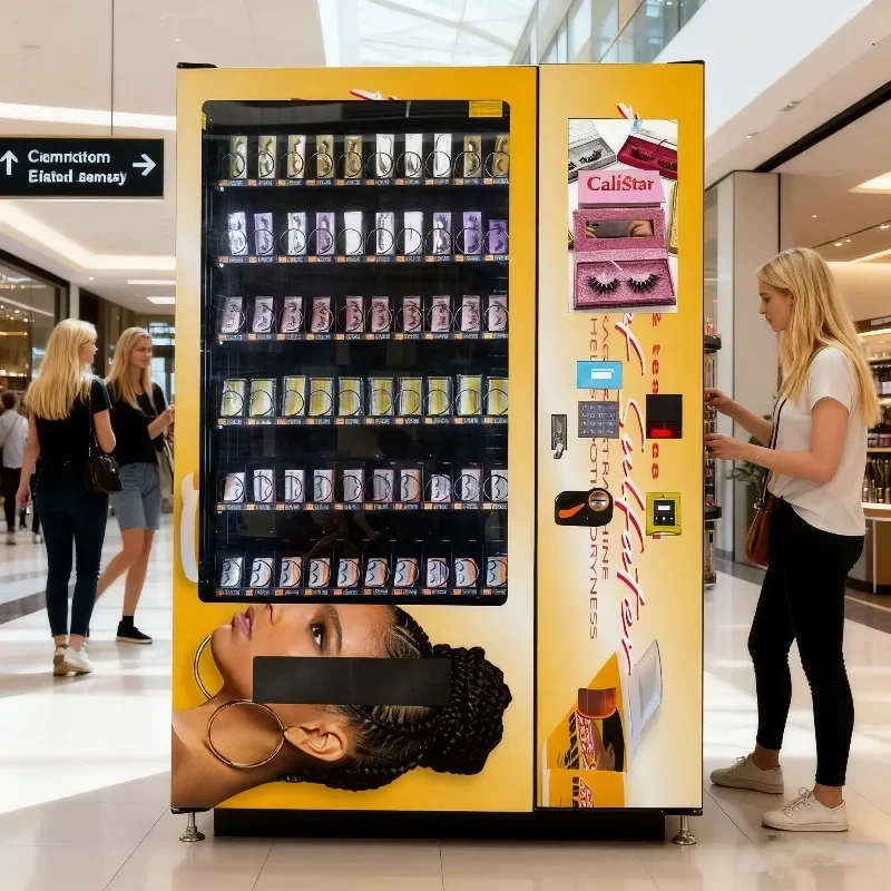 Large-capacity False Eyelash Vending Machine SDK Multiple Payment Options 1 Year Warranty for Beauty Salons Shopping Malls