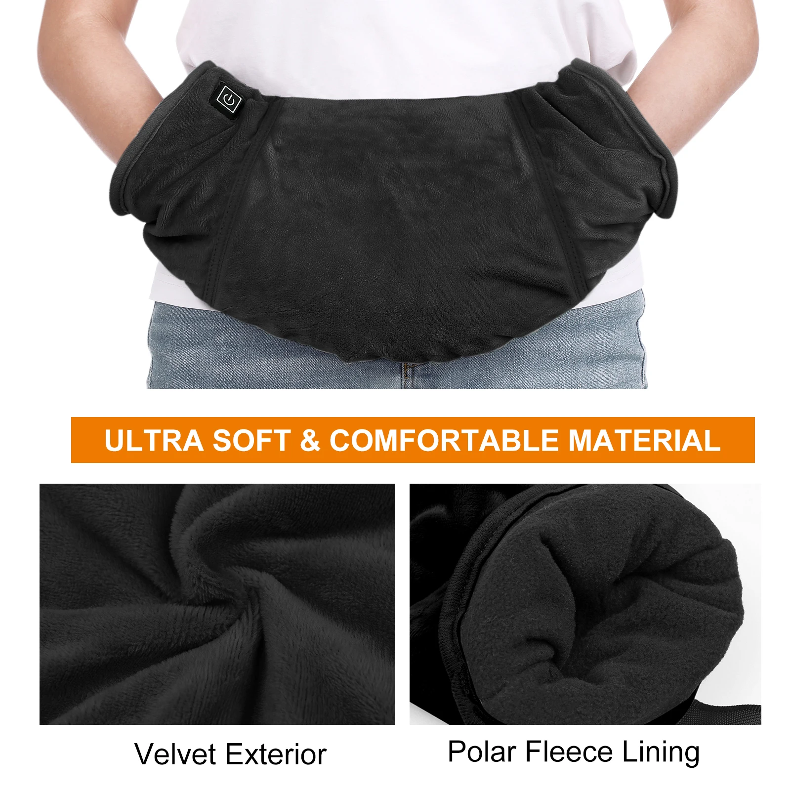 مدفئ يدوي كهربائي ، إفلات حراري ، قفازة طقس بارد ، حقيبة خصر للصيد في الهواء الطلق ، التزلج ، التخييم ، الشتاء ،