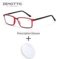 ZENOTTIC-gafas graduadas rectangulares Vintage para hombre, fotocromáticas progresivas, antiluz azul, para miopía, hipermetropía